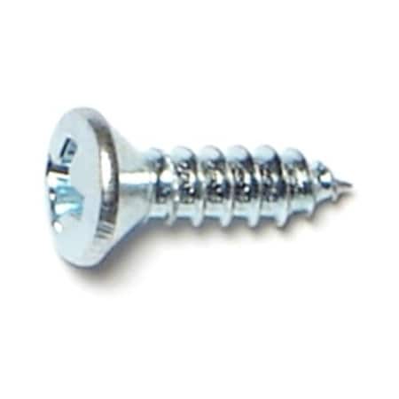 Midwest Fastener Sheet Metal Screw, #6 x 1/2 in, Zinc Plated Steel Oval Head Phillips Drive, 50 PK 67722